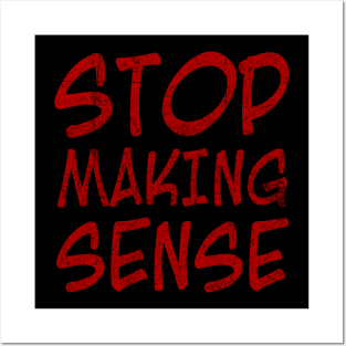 Stop Making Sense Red Vintage Posters and Art